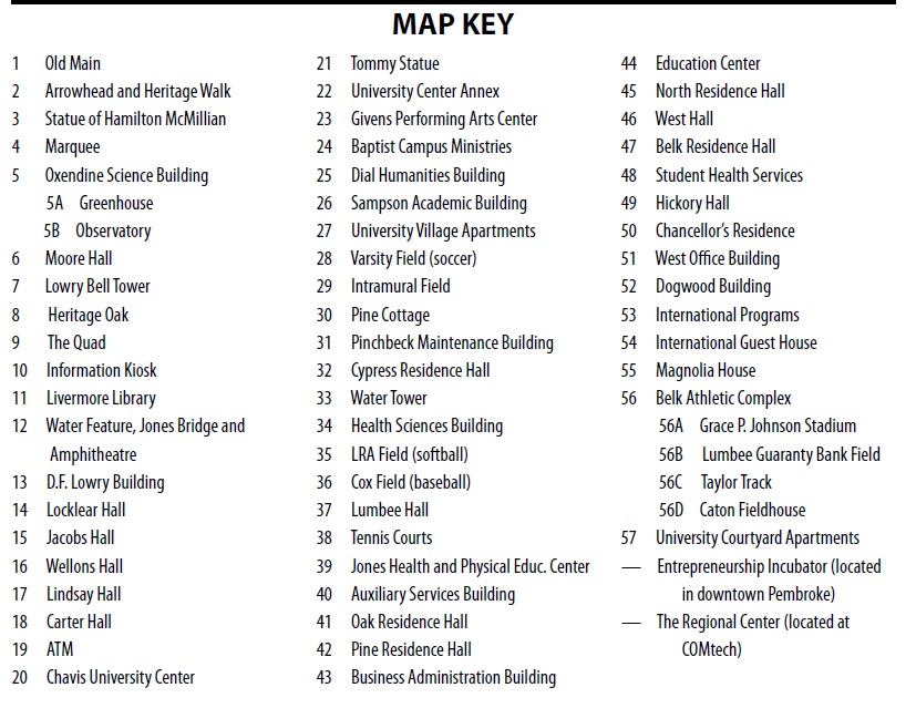 Campus Map - UNC Pembroke - Acalog ACMS™ campus-map-unc-pembroke-acalog-acms